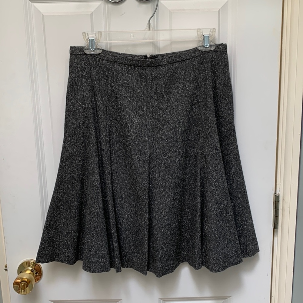W by Worth Gray Skater Style Skirt